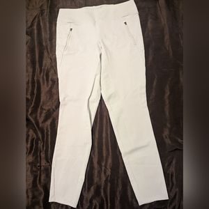 Athleta white peak hybrid fleece moto leggings sz large